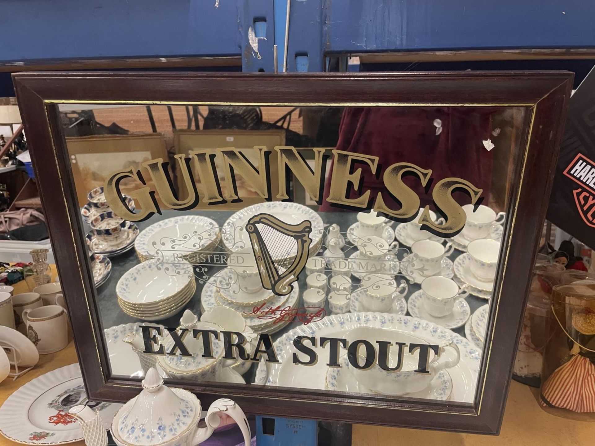 A VINTAGE STYLE 'GUINNESS' MIRROR