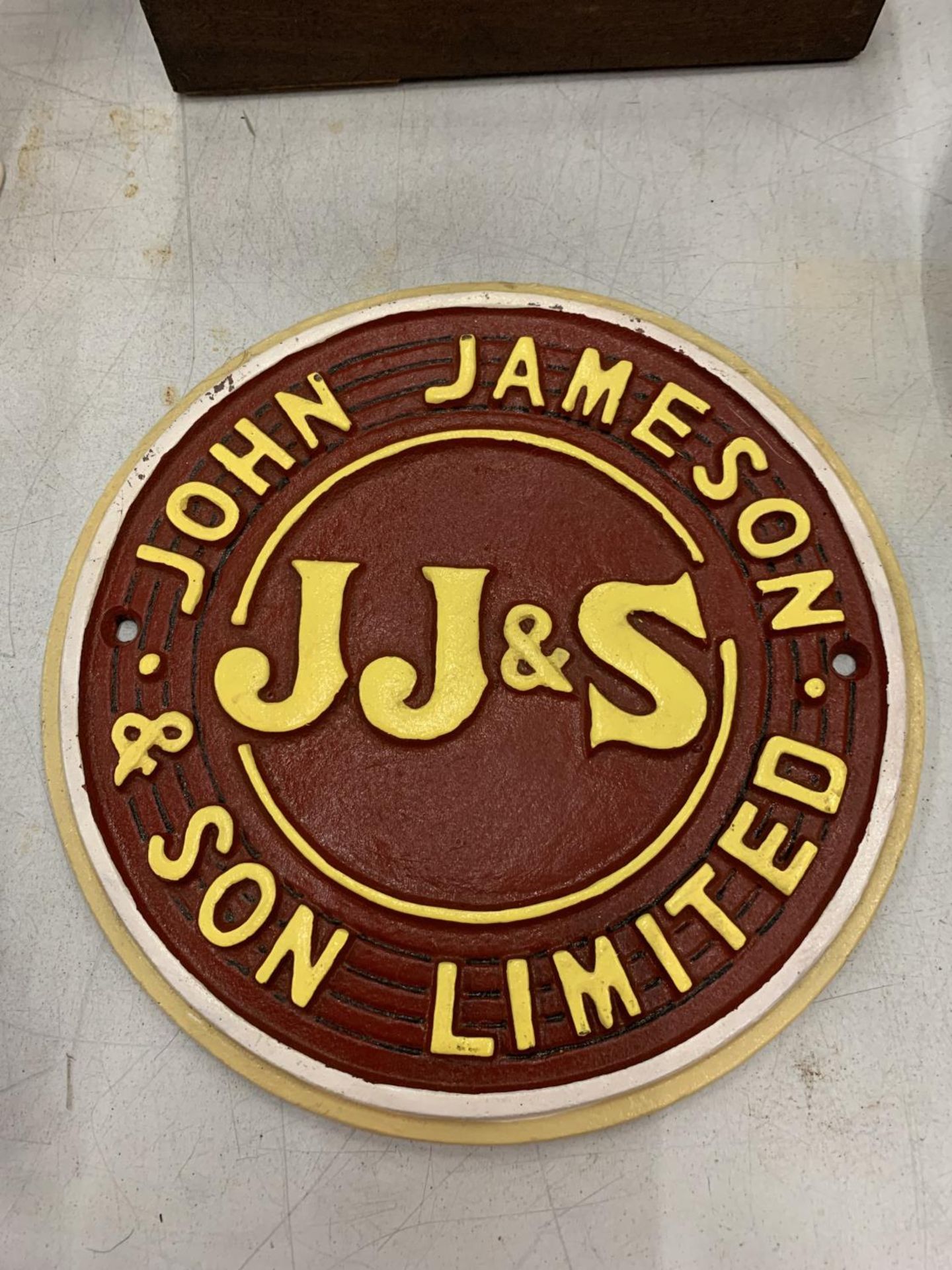 A VINTAGE STYLE CAST JOHN JAMESON AND SON LIMITED SIGN