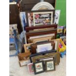 A LARGE QUANTITY OF FRAMED PRINTS AND PICTURES