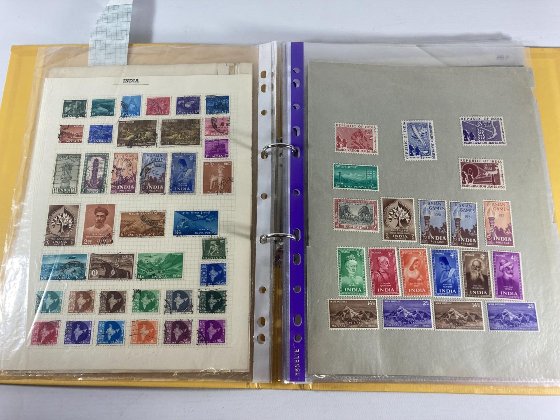 AN ALBUM OF VICTORIAN & LATER INDIAN STAMPS - Image 3 of 7