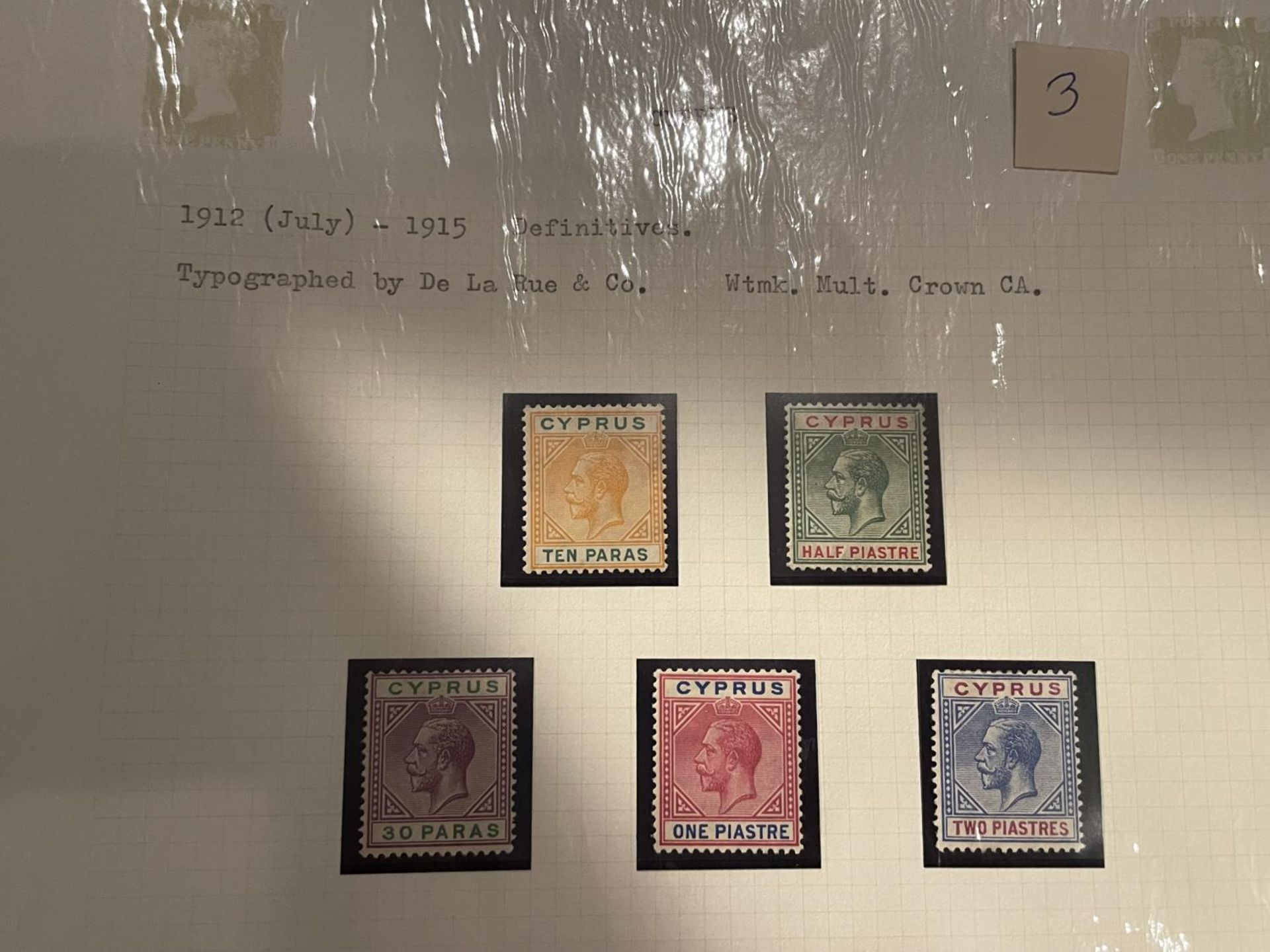 CYPRUS , 1912-15 DEFINITIVES , LIGHTLY MOUNTED . SG 74/83 CAT £172.75 - Image 2 of 3