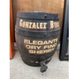 A VINTAGE STYLE GONZALEZ BYASS BARRELL