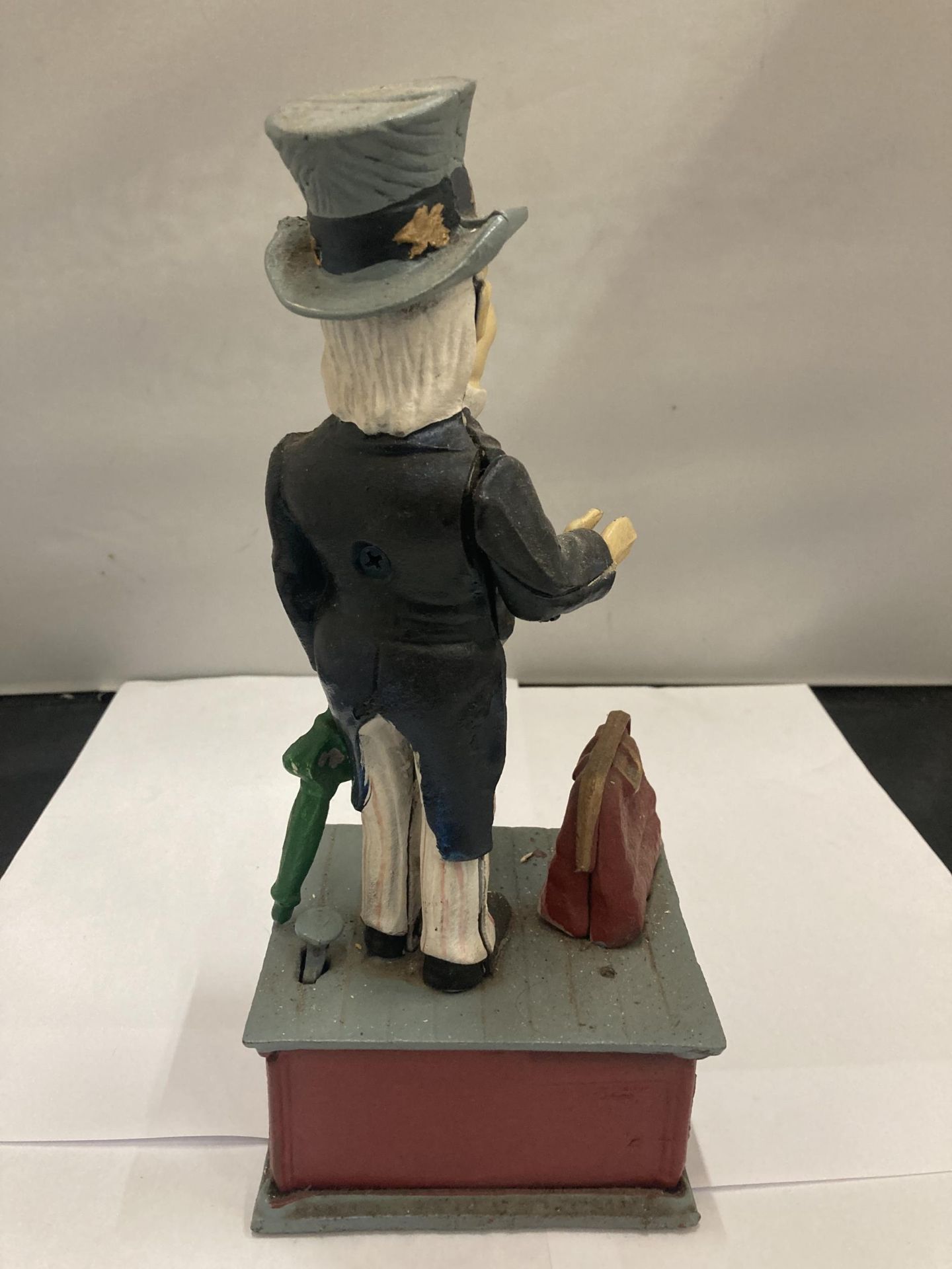 A CAST VINTAGE STYLE 'UNCLE SAM' MONEY BANK - Image 4 of 5