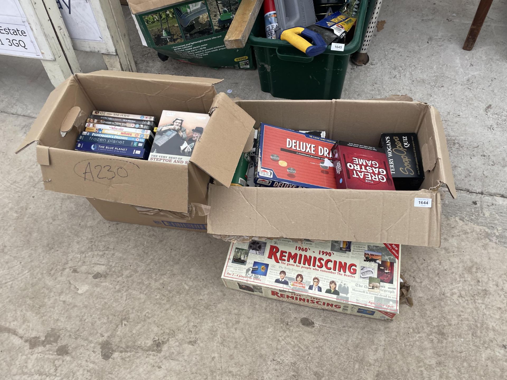 AN ASSORTMENT OF GAMES, DVDS AND CDS ETC