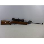 A GOOD QUALITY HATSAN MOD.60S .22 CALIBRE AIR RIFLE, 45CM BARREL, SERIAL NUMBER 080811019, NIKKO