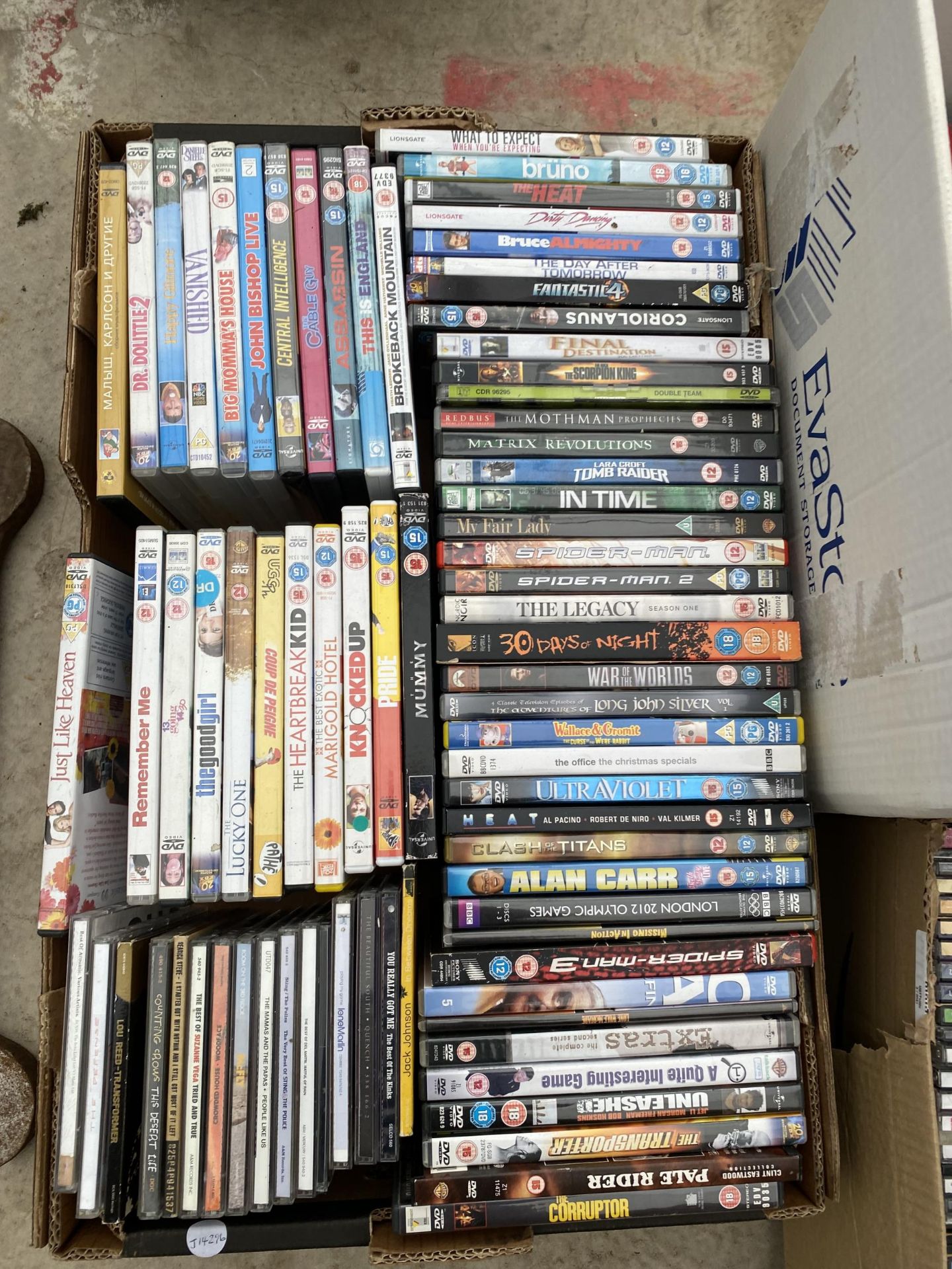 A LARGE ASSORTMENT OF DVDS AND CDS ETC - Image 2 of 3