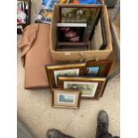 AN ASSORTMENT OF FRAMED PRINTS AND PICTURES