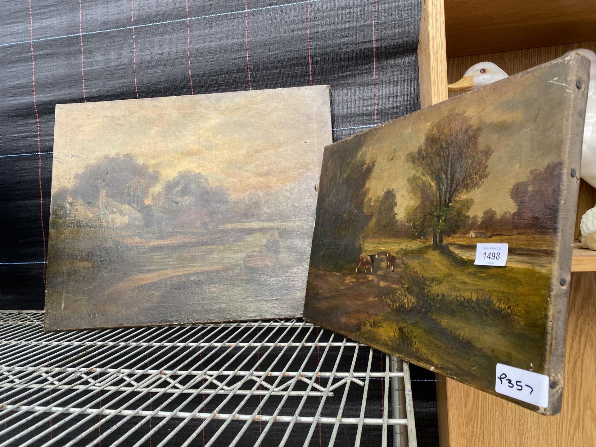 TWO CANVAS PRINTS OF COUNTRY SCENES