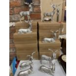 A QUANTITY OF FESTIVE REINDEER ORNAMENTS