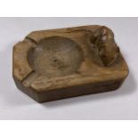 A ROBERT THOMPSON OF KILBURN, 1960'S MOUSEMAN ASHTRAY, LENGTH 10.5CM