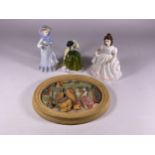 A GROUP OF FOUR ITEMS TO INCLUDE BORDER FINE ARTS JEMIMA PUDDLEDUCK, ROYAL DOULTON BUTTERCUP HN3268,