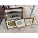 AN ASSORTMENT OF FRAMED PRINTS AND PICTURES