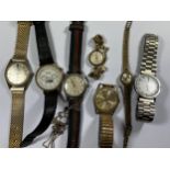 A MIXED LOT OF VINTAGE WATCHES TO INCLUDE SMITHS, ROSS ETC