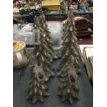 SIX FESTIVE CHRISTMAS TREE MODELS