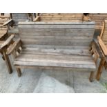AN EX DISPLAY CHARLES TAYLOR THREE SEATER GARDEN BENCH *PLEASE NOTE VAT TO BE CHARGED ON THIS ITEM*