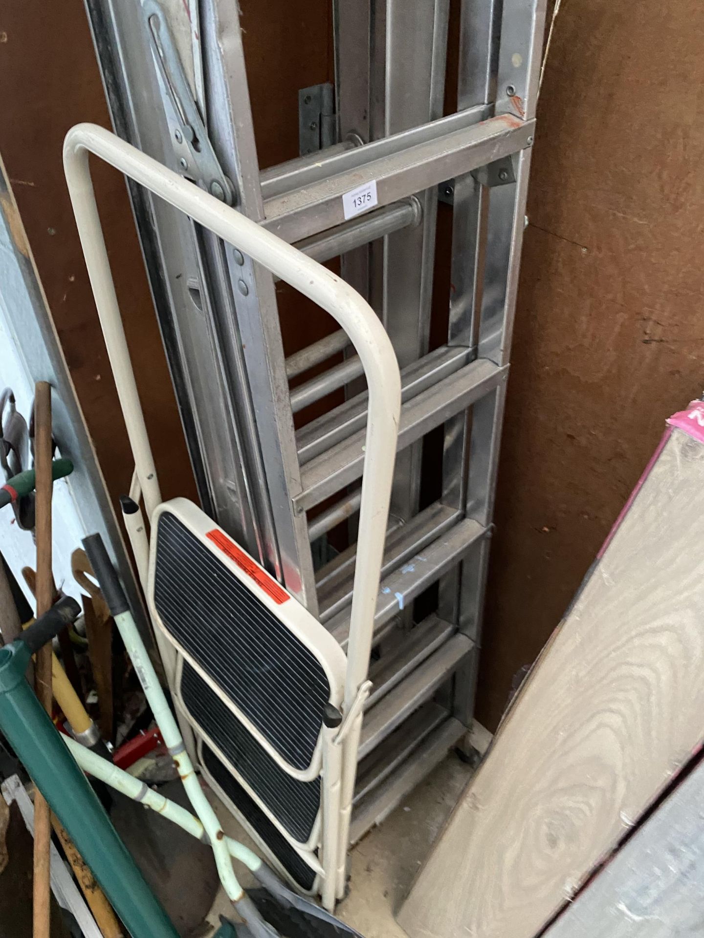 FOUR SETS OF VARIOUS LADDERS - Image 2 of 4