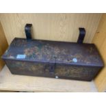 A VINTAGE FORDSON TRACTOR TOOL BOX