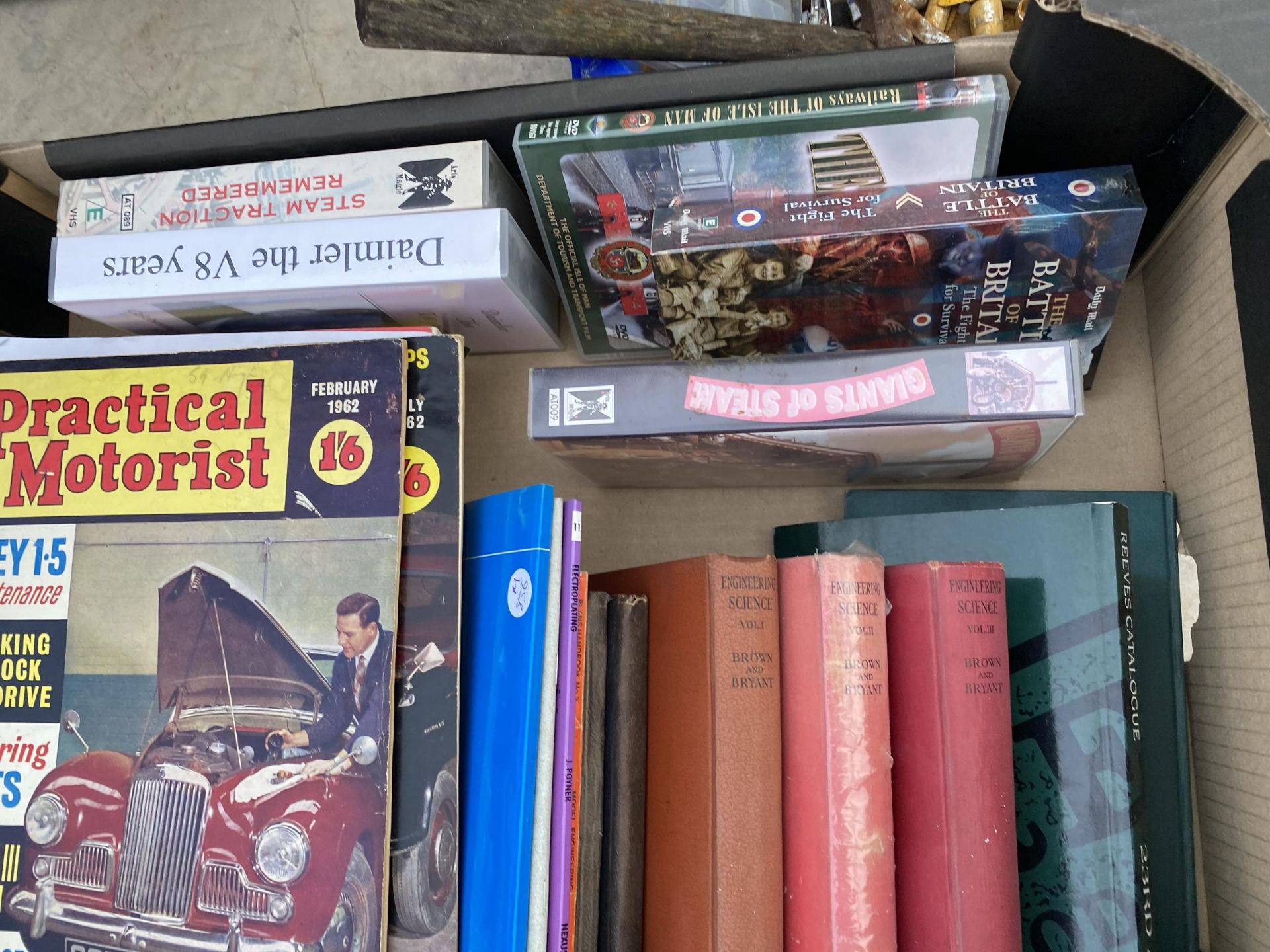 AN ASSORT,MENT OF VINTAGE BOOKS, MAGAZINES AND VHS VIDEOS ETC - Image 2 of 2