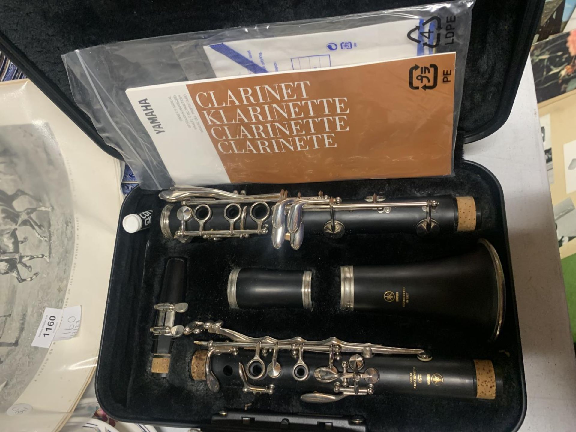 A YAMAHA CLARINET IN CARRY CASE