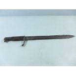 AN IMPERIAL GERMAN S98/05 BUTCHER BAYONET, 36.5CM BLADE