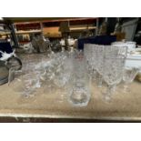 A LARGE QUANTITY OF GLASSWARE