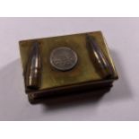 A VINTAGE TRENCH ART MATCHBOX HOLDER