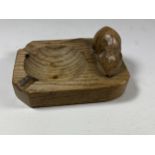 A ROBERT THOMPSON OF KILBURN, 1960'S MOUSEMAN ASHTRAY, LENGTH 10.5CM