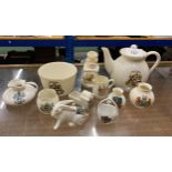 A MIXED LOT OF CRESTED WARE CHINA, SOME A/F