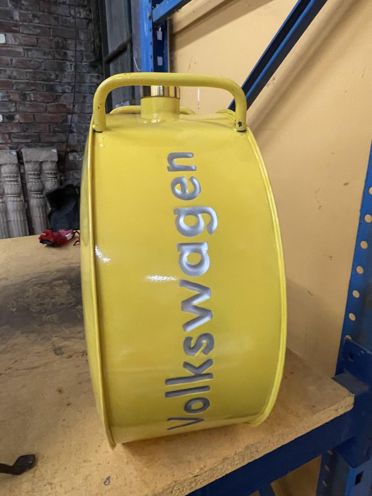 A YELLOW VOLKSWAGON PETROL CAN - Image 2 of 3