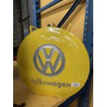 A YELLOW VOLKSWAGON PETROL CAN