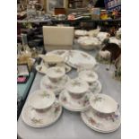 A QUANTITY OF ROYAL DOULTON 'ARCADIA' TO INCLUDE CUPS, SAUCERS, SIDE PLATES, CAKE PLATES PLUS A