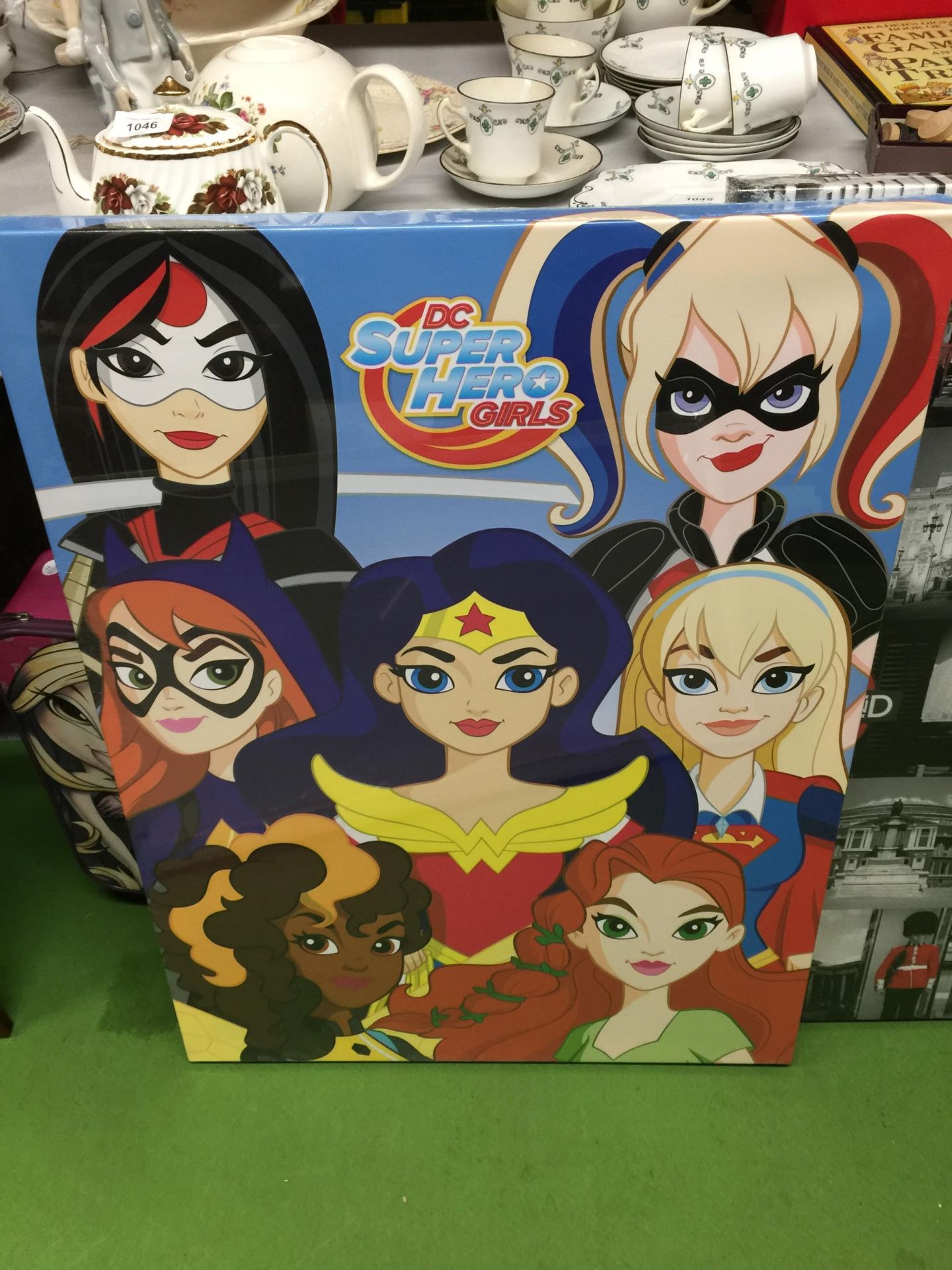 THREE LARGE CANVAS PRINTS - DC SUPER HERO GIRLS, LONDON LANDMARKS AND 'THE BEST THINGS IN LIFE ARE - Image 3 of 4