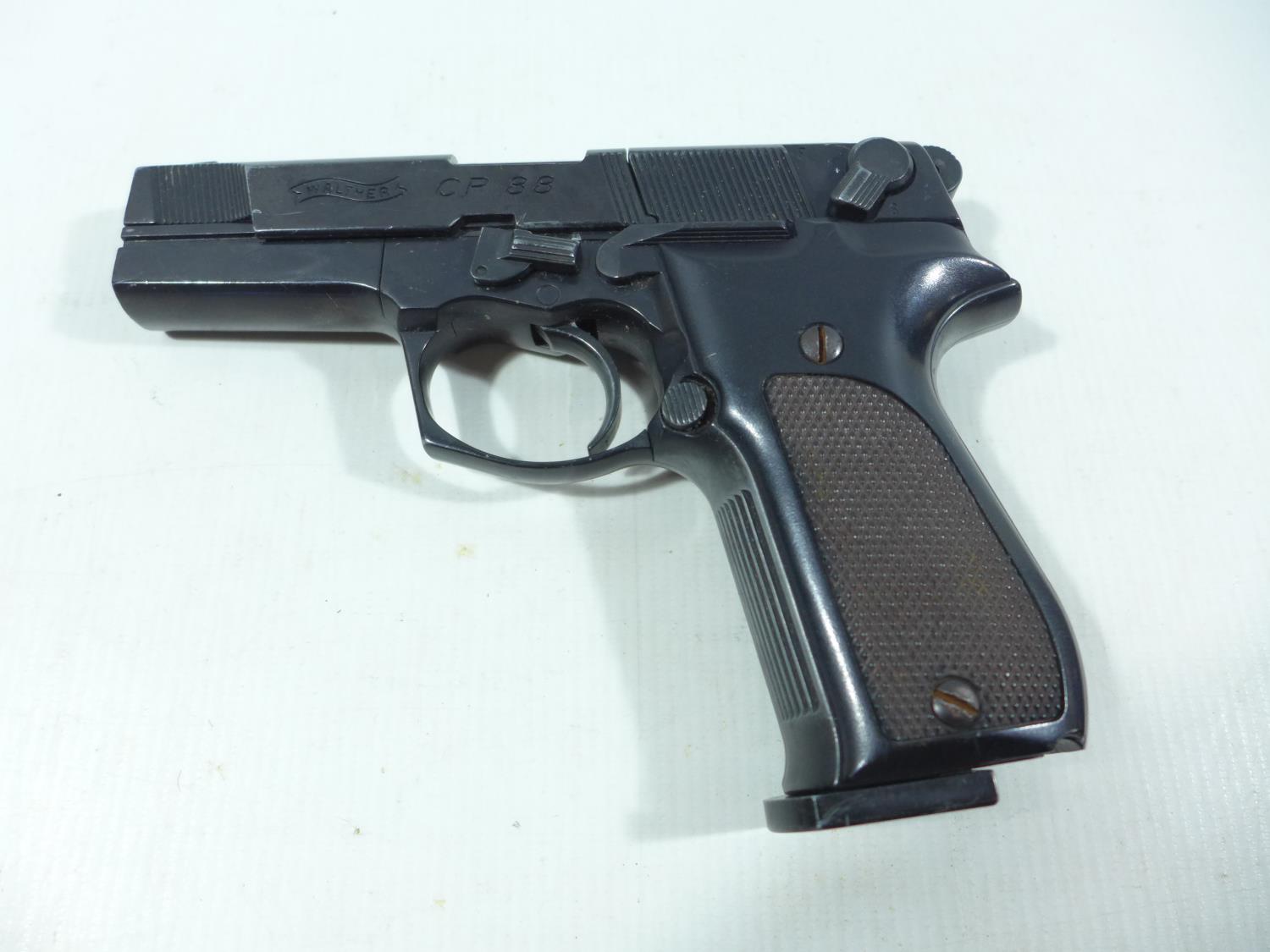 A WALTHER CP88 .177 CALIBRE AIR PISTOL, 10CM BARREL, SERIAL NUMBER A9366982