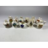 ELEVEN PIECES OF ARCADIAN CRESTED WARE CHINA