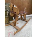 A VINTAGE STYLE MOULIN CHILDS ROCKING CHAIR