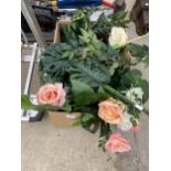 AN ASSORTMENT OF ARTIFICIAL FLOWERS