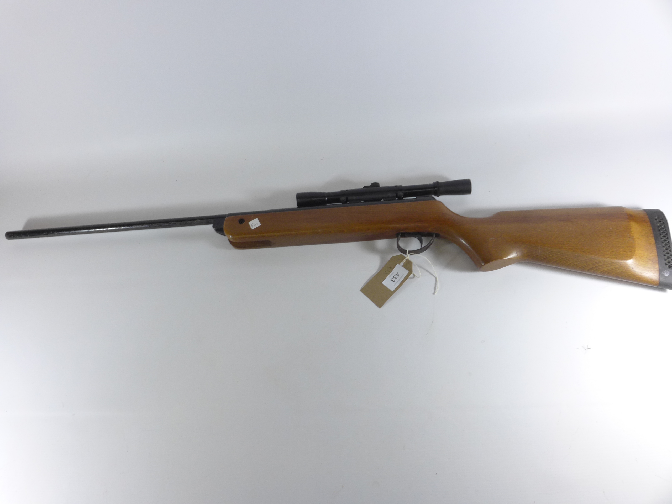 A BSA METEOR .22 CALIBRE AIR RIFLE, 47CM BARREL, WITH TELESCOPIC SIGHTS - Image 3 of 4