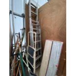 FOUR SETS OF VARIOUS LADDERS