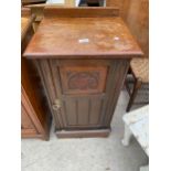 A VICTORIAN WALNUT POT CUPBOARD