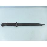 A WORLD WAR II NAZI GERMANY S84/98 BAYONET, 25CM BLADE