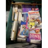 A LARGE QUANTITY OF HARDBACK AND PAPERBACK BOOKS TO INCLUDE FICTION AND NON FICTION - 1 BOX