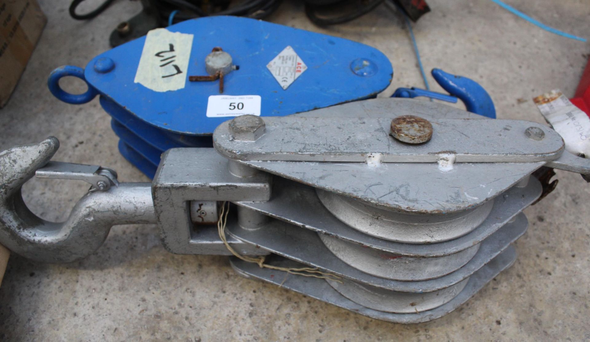 TWO LARGE RECOVERY SNATCH BLOCKS PLUS VAT
