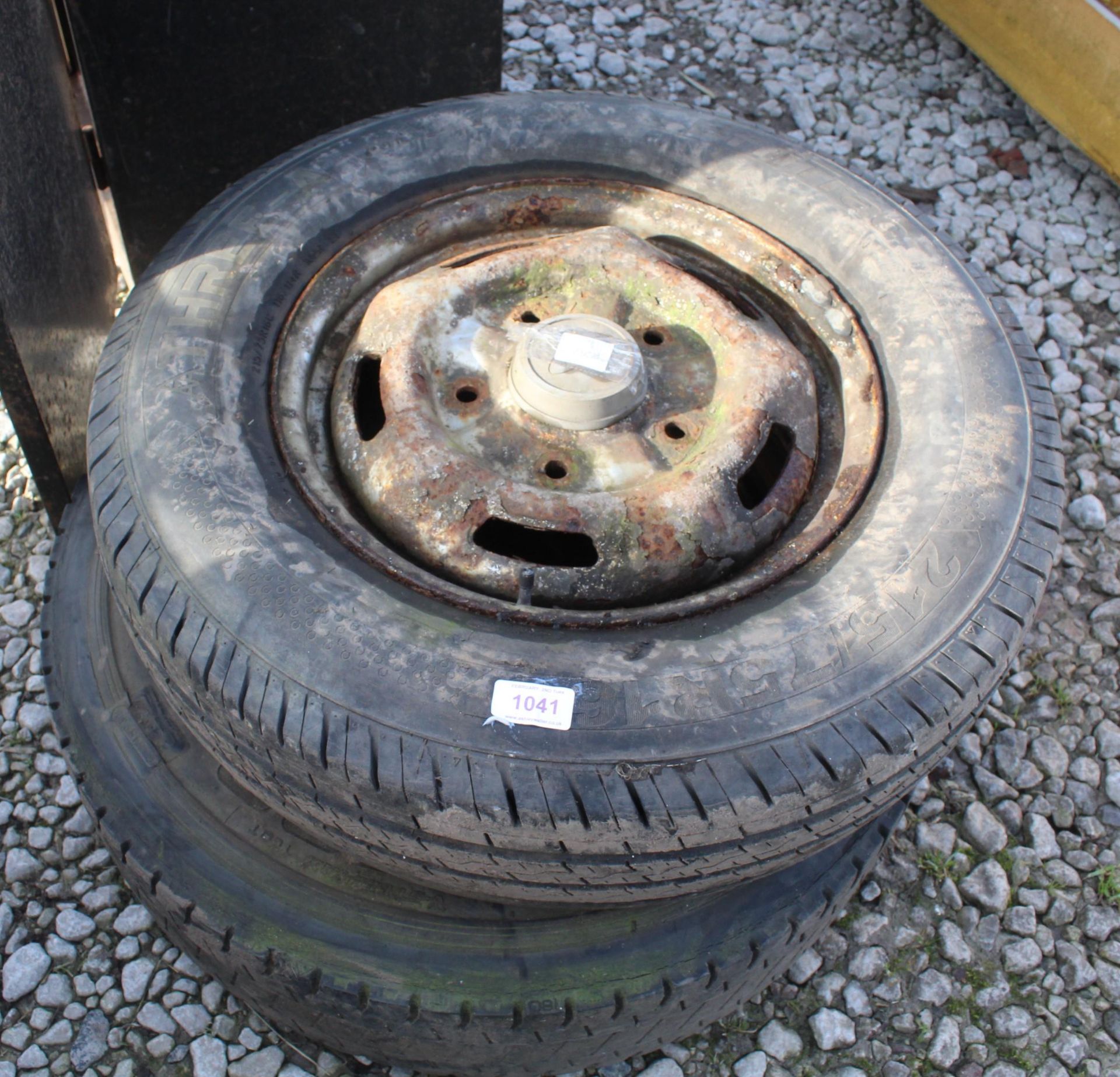 2 WHEELS AND TYRES 215/75R + VAT