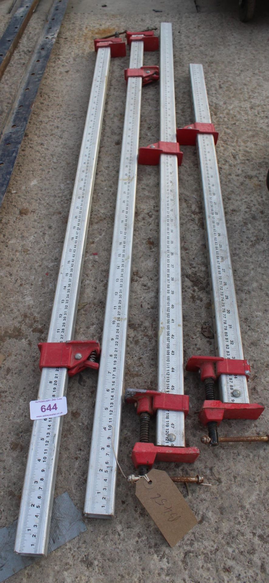 FOUR MEASURING CLAMPS - PLUS VAT