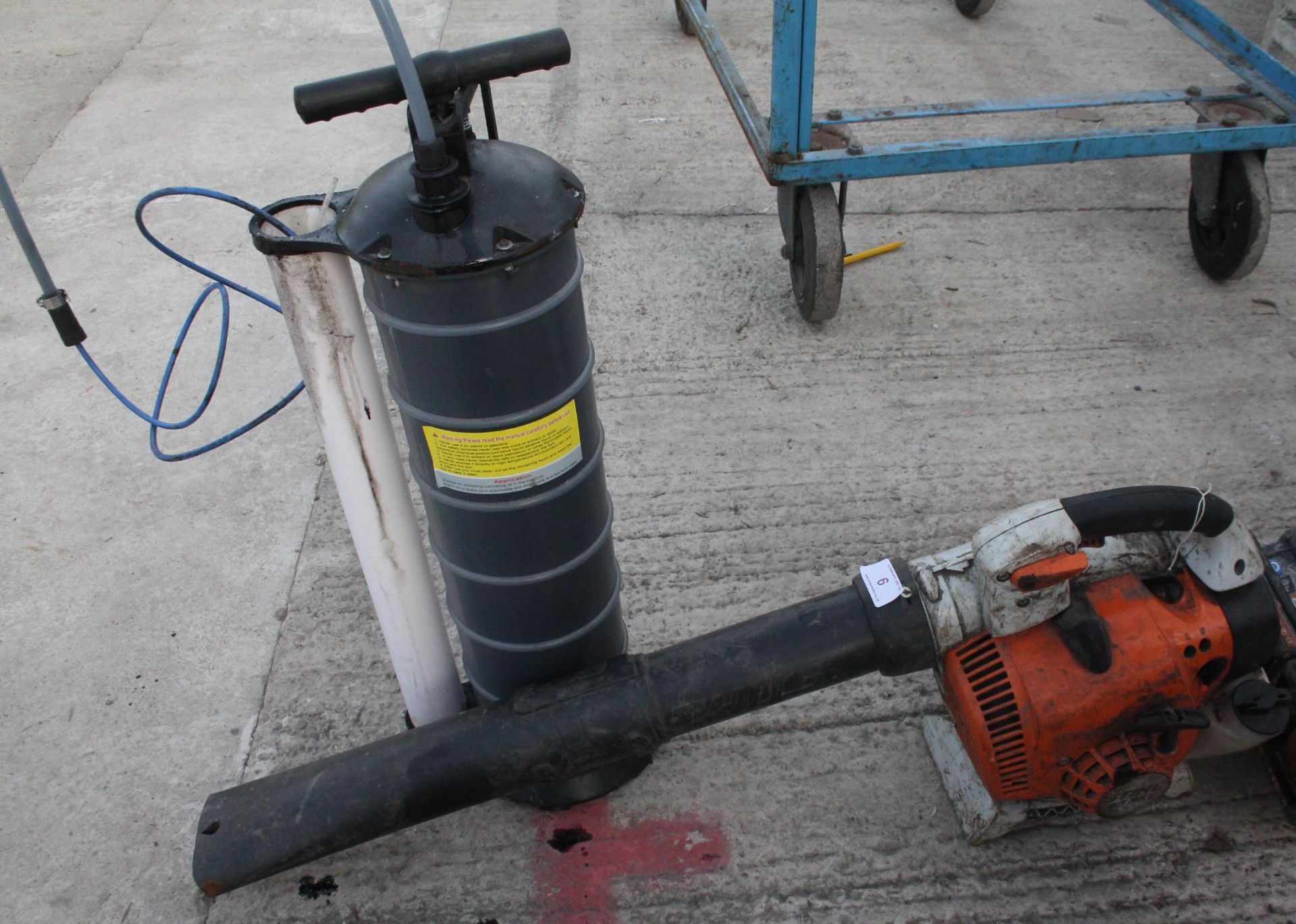 AN OIL EXTRACTOR , STIHL BLOWER 8G86C YEAR 2020 NO VAT - Image 2 of 2