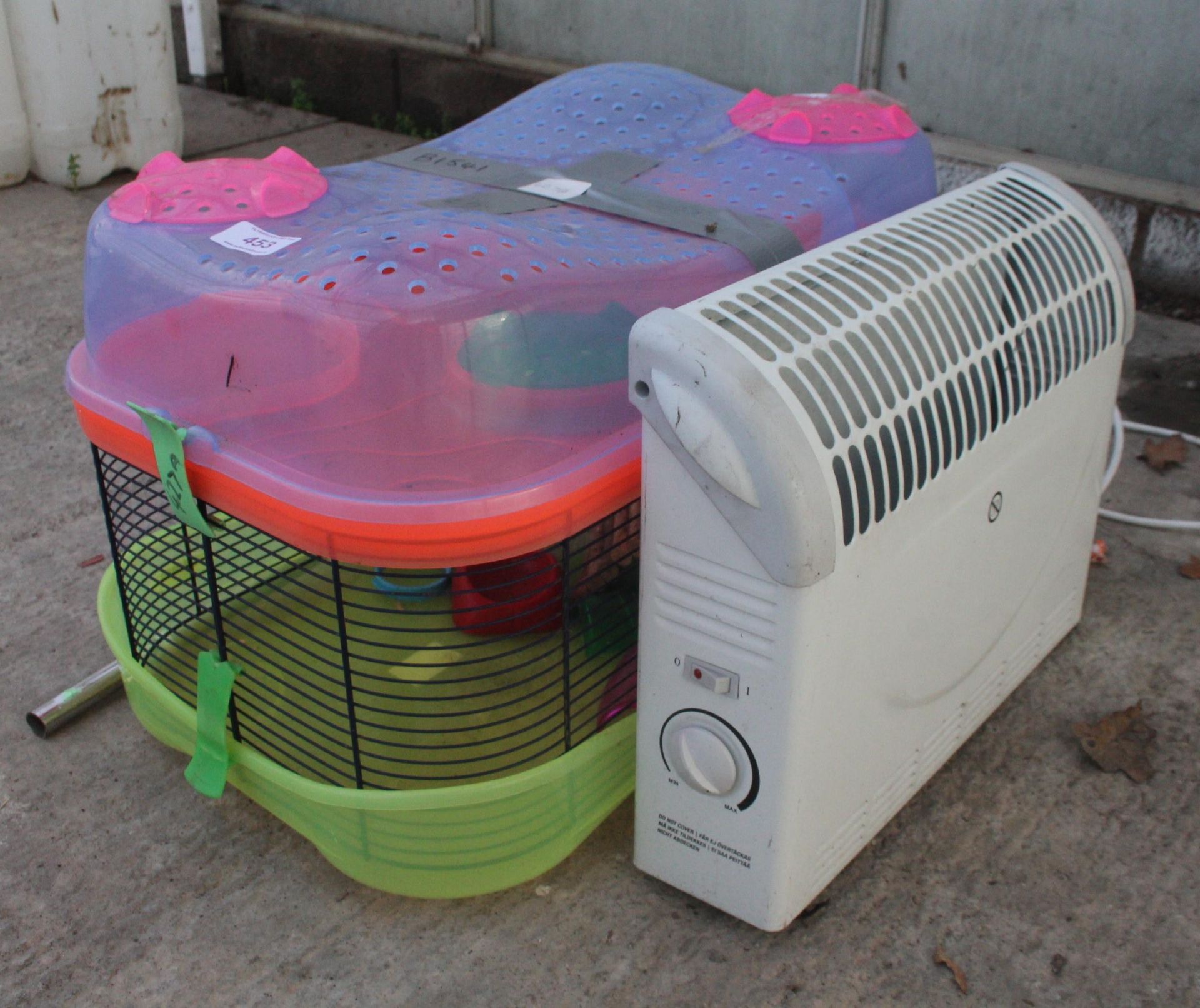 HAMSTER CAGE HORN AND HEATER NO VAT