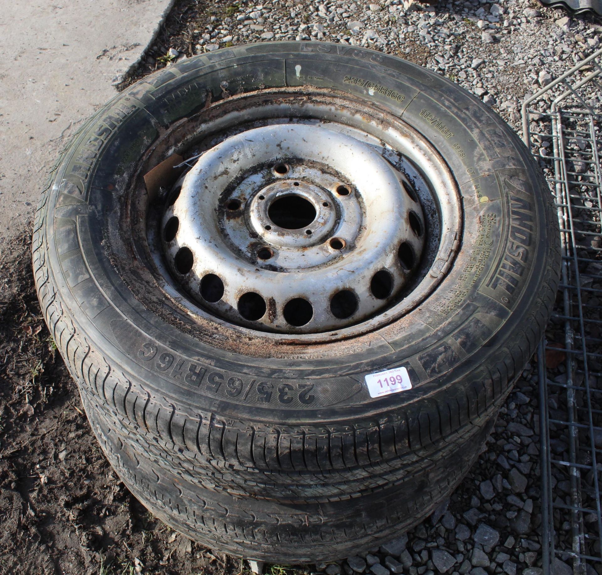 2 WHEELS AND TYRES 235/65/R16 + VAT