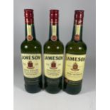 3 X 70CL BOTTLES - JAMESON IRISH WHISKEY