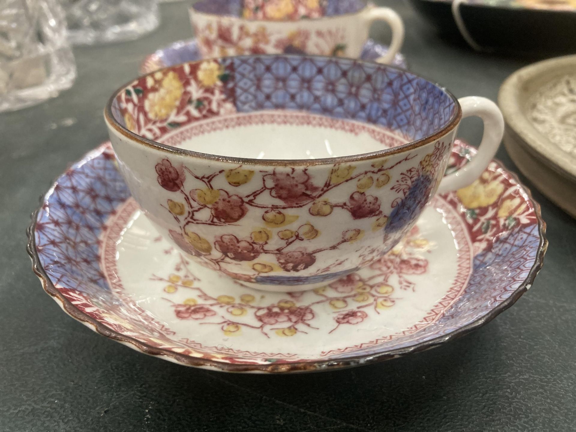 FIVE VINTAGE CHINA CUPS AND SAUCERS - Image 2 of 4