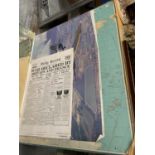 TWO SIGNED COLOURED PRINTS OF WORLD WAR II AIRCRAFT, SIGNED PRINT OF BATTLE OF BRITAIN A.C.E. WING